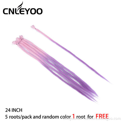 Wholesale 6 Roots Dread Lock Crochet Hair 24 Inch 100% Handmade Fashion Dread Lock Extension For Men Women Kids
